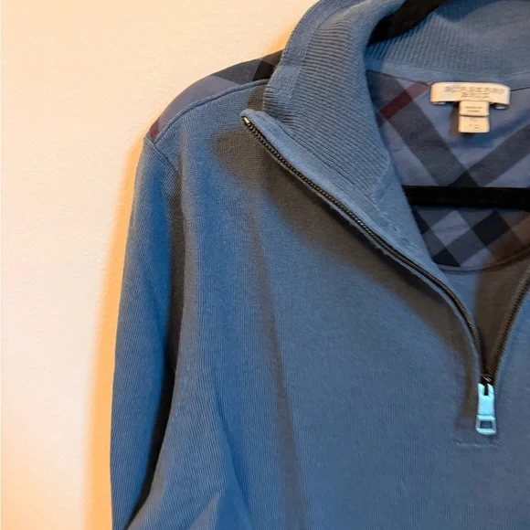 BURBERRY Admiral Half Zip Pullover Sweater Sz XL - Picture 2 of 6